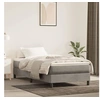 Image de Cadre de lit sans matelas gris clair 100x200 cm velours