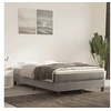 Image de Cadre de lit sans matelas gris clair 120x200 cm velours