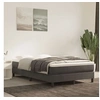 Image de Cadre de lit sans matelas gris foncé 120x200 cm velours