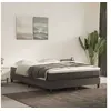 Image de Cadre de lit sans matelas gris foncé 140x200 cm velours