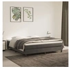 Image de Cadre de lit sans matelas gris foncé 160x200 cm velours