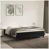 Image de Cadre de lit sans matelas noir 160x200 cm velours