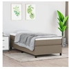 Image de Cadre de lit sans matelas taupe 80x200 cm tissu