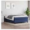 Image de Cadre de lit sans matelas bleu 140x190 cm tissu