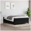 Image de Cadre de lit sans matelas noir 140x200 cm tissu