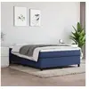 Image de Cadre de lit sans matelas bleu 140x200 cm tissu