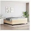 Image de Cadre de lit sans matelas crï¿½me 160x200 cm tissu