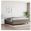 Image de Cadre de lit sans matelas taupe 180x200 cm tissu