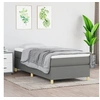 Image de Cadre de lit sans matelas gris foncé 80x200 cm tissu