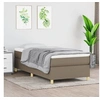 Image de Cadre de lit sans matelas taupe 80x200 cm tissu