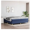 Image de Cadre de lit sans matelas bleu 200x200 cm tissu3120991