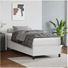 Image de Bedframe kunstleer wit 90x200 cm3121024