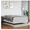 Image de Cadre de lit sans matelas blanc 140x200 cm similicuir