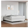 Image de Cadre de lit sans matelas blanc 160x200 cm similicuir