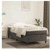 Image de Cadre de lit sans matelas gris foncé 80x200 cm velours