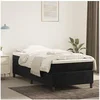 Image de Cadre de lit sans matelas noir 80x200 cm velours