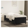 Image de Cadre de lit sans matelas noir 90x190 cm velours