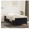 Image de Cadre de lit sans matelas noir 100x200 cm velours