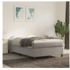 Image de Cadre de lit sans matelas gris clair 120x200 cm velours