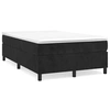 Image de Cadre de lit sans matelas noir 120x200 cm velours