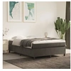 Image de Cadre de lit sans matelas gris foncé 140x200 cm velours