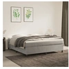 Image de Cadre de lit sans matelas gris clair 180x200 cm velours