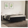 Image de Cadre de lit sans matelas noir 180x200 cm velours