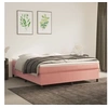 Image de Cadre de lit sans matelas rose 180x200 cm velours