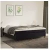 Image de Cadre de lit sans matelas noir 200x200 cm velours