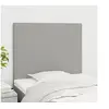 Image de Hoofdborden 2 st 80x5x78/88 cm stof lichtgrijs3116026
