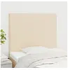 Image de Hoofdborden 2 st 80x5x78/88 cm stof cràmekleurig3116031