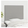 Image de Hoofdborden 2 st 90x5x78/88 cm stof lichtgrijs3116034