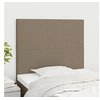 Image de Hoofdborden 2 st 100x5x78/88 cm stof taupe3116046