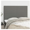 Image de Hoofdborden 4 st 72x5x78/88 cm stof donkergrijs3116051