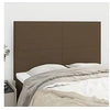 Image de Hoofdborden 4 st 72x5x78/88 cm stof donkerbruin3116053