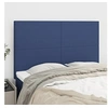 Image de Hoofdborden 4 st 72x5x78/88 cm stof blauw3116056