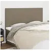 Image de 4x Têtes de Lit Meubles de Chambre à Coucher Accessoires de Lit Simple Têtes de Cadre de Lit Intérieur Taupe 90x5x78/88 cm Tissu 3116070