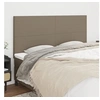 Image de Hoofdborden 4 st 100x5x78/88 cm stof taupe3116078