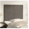Image de Hoofdborden 2 st 80x5x78/88 cm fluweel donkergrijs3116083