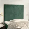Image de Hoofdborden 2 st 80x5x78/88 cm fluweel donkergroen3116085