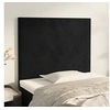 Image de Hoofdborden 2 st 90x5x78/88 cm fluweel zwart3116090