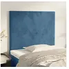Image de Hoofdborden 2 st 90x5x78/88 cm fluweel donkerblauw3116092