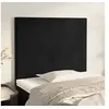 Image de Hoofdborden 2 st 100x5x78/88 cm fluweel zwart3116096