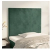 Image de Hoofdborden 2 st 100x5x78/88 cm fluweel donkergroen3116097