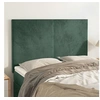 Image de Hoofdborden 4 st 72x5x78/88 cm fluweel donkergroen3116103