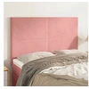 Image de Hoofdborden 4 st 72x5x78/88 cm fluweel roze3116105