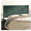 Image de Hoofdborden 4 st 80x5x78/88 cm fluweel donkergroen3116109