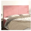 Image de Hoofdborden 4 st 80x5x78/88 cm fluweel roze3116111