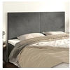 Image de Hoofdborden 4 st 90x5x78/88 cm fluweel donkergrijs3116113