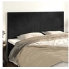 Image de Hoofdborden 4 st 90x5x78/88 cm fluweel zwart3116114